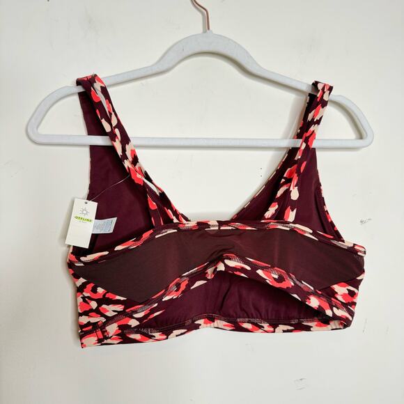 OFFLINE by Aerie Goals Plunge Sports Bra - Maplewood NWT Size Large - Picture 6 of 9